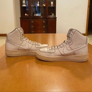 White Nike Air Force 1 High Tops Size 6Y